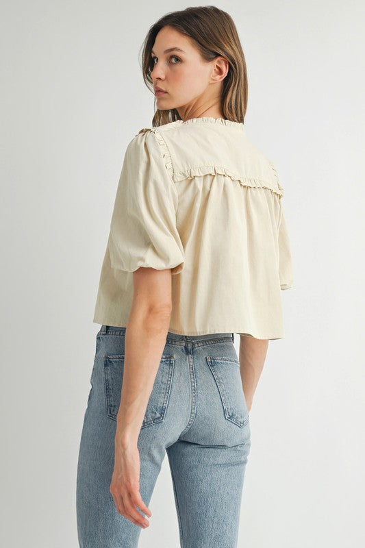 Crochet Tie-front Top